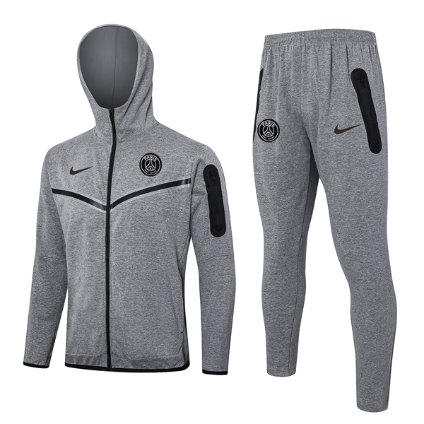 Survetement Capuche PSG 2024-25 Gris 3